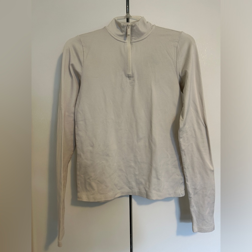 FLX Women’s White Athletic Quarter Zip Top